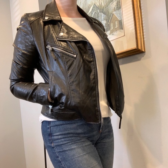 Jackets & Blazers - ♠️ NWOT vegan Leather Jacket♠️